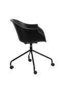 Krzesło na kółkach Roundy czarne - Intesi