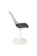 Krzesło Tulip Basic białe/czarna poduszk a - Simplet