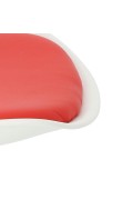 Krzesło Tulip Basic białe/czerwo na poduszka - Simplet