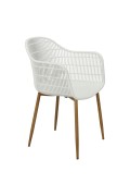 Krzesło Becker białe/naturalne - Simplet