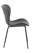 Krzesło Batilda dark grey / black - ACTONA