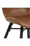 Krzesło Batilda Retro brandy /czarne - ACTONA