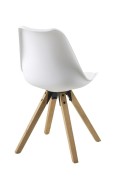 Krzesło Dima white/ dąb - ACTONA