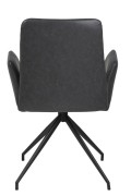 Krzesło Naya czarna skóra - ACTONA