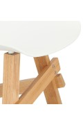 Krzesło Rail białe/ dębowe - Intesi