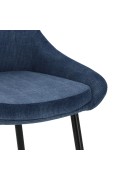 Krzesło Floyd sztruks niebieski - Intesi