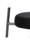 Krzesło Camile Velvet czarne - Intesi