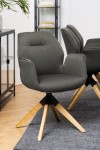 Krzesło obrotowe Aura dark grey auto re turn - ACTONA