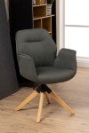 Krzesło obrotowe Aura dark grey auto re turn - ACTONA
