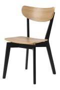 Krzesło Roxby naturalne czarne - ACTONA