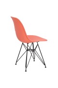 Krzesło P016 PP Black dark peach - d2design