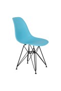Krzesło P016 PP Black ocean blue - d2design