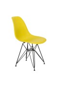 Krzesło P016 PP Black żółty - d2design
