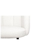 Krzesło Paume białe tkanina teddy bear - Intesi