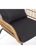Krzesło Surabaya Arm czarna poduszka - Intesi