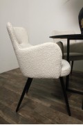 Krzesło Cherson białe tkanina teddy bear - Intesi