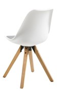 Krzesło Dima białe/dąb - ACTONA