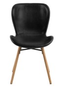 Krzesło Batilda Retro czarne/naturalne - ACTONA