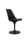 Krzesło Tulip Basic czarne/czarna poduszka - Simplet