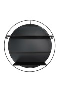Lustro okrągłe Cirko 45cm czarne - Intesi