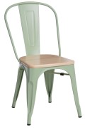 Krzesło Paris Wood zielone sosna naturalna - d2design