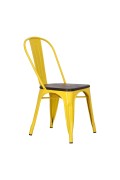 Krzesło Paris Wood żółte sosna szczot. - d2design