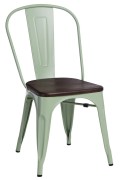 Krzesło Paris Wood zielone sosna szczot. - d2design