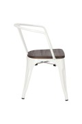 Krzesło Paris Arms Wood białe sosna szcz otkowana - d2design