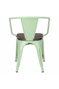 Krzesło Paris Arms Wood zielone sosna sz czotkowana - d2design