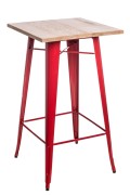 Stół barowy Paris Wood czerwony jesion - d2design