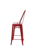 Hoker Paris Back 66cm czerwony inspirowany Tolix - d2design