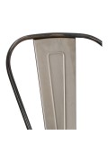 Hoker Paris Back 66cm metaliczny inspirowany Tolix - d2design