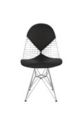 Krzesło Net double czarna poduszka - d2design