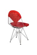 Krzesło Net double czerwona poduszka - d2design