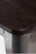 Stołek Paris Wood metal sosna szczotkowa - d2design