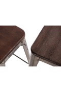 Hoker Paris Wood 65cm metal sosna szczot - d2design