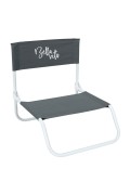 Krzesło plażowe składane Bella Vita szar e - Intesi