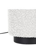 Lampa stołowa z kloszem boucle biała - Intesi
