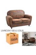 Sofa Klubowa Vintage brown - Intesi