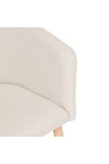 Krzesło Marlo beżowe/ naturalne nogi - Nordivo