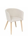Krzesło Marlo beżowe/ naturalne nogi - Nordivo
