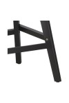 Stołek barowy Norden wood black low PP szary - Intesi