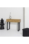Konsola Calypso dąb/ czarna - Intesi