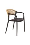 Krzesło Osma czarne - Intesi
