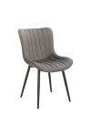Krzesło Roxino VIC szare pasy pionowe - Intesi