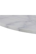 Stół Tarifa biały marmur czarna podstawa - ACTONA