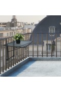 Stolik balkonowy Aile czarny - Intesi
