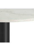 Stolik kawowy Corby 80cm marmur/ czarny - ACTONA