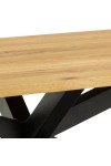 Stół Heaven 220x90cm naturalny/czarny - ACTONA