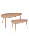 Zestaw 2 stolików Mileo L naturalne - Nordivo